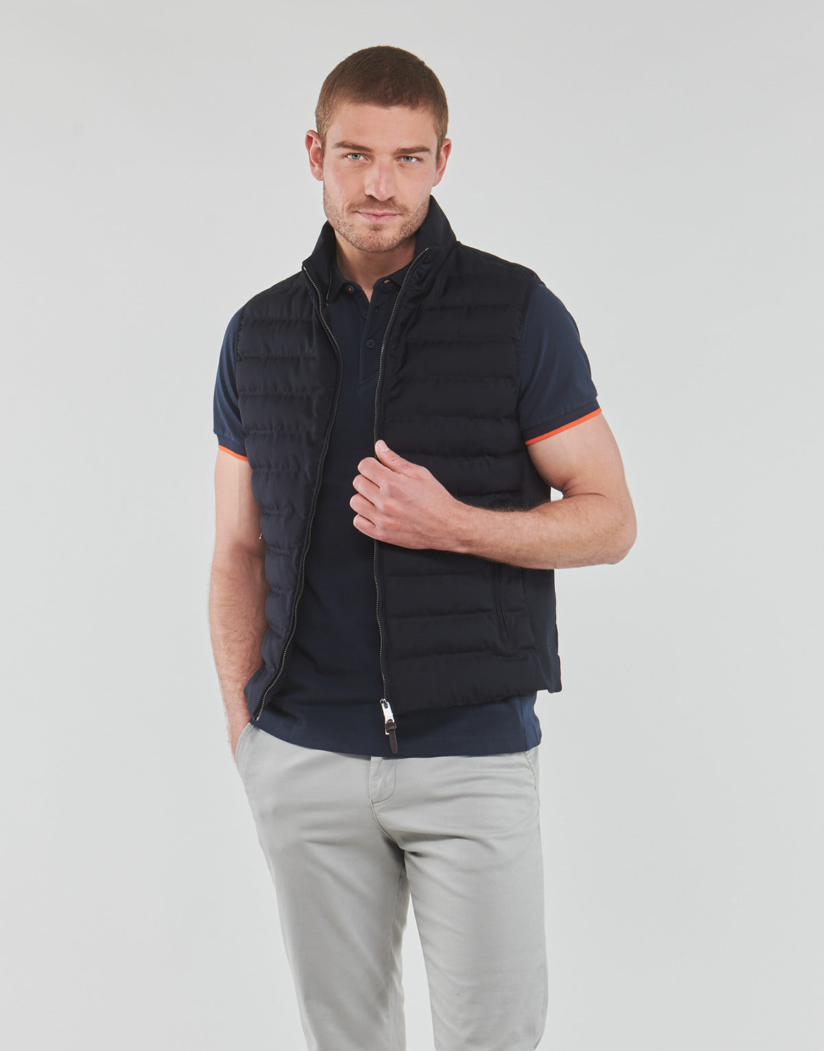 Piumino Uomo Hackett  EFFORTLESS LONDON LW GILET  Marine