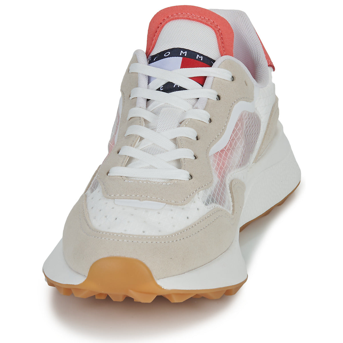 Sneakers basse Donna Tommy Jeans  TJW TRANSLUCENT RUNNER  Beige