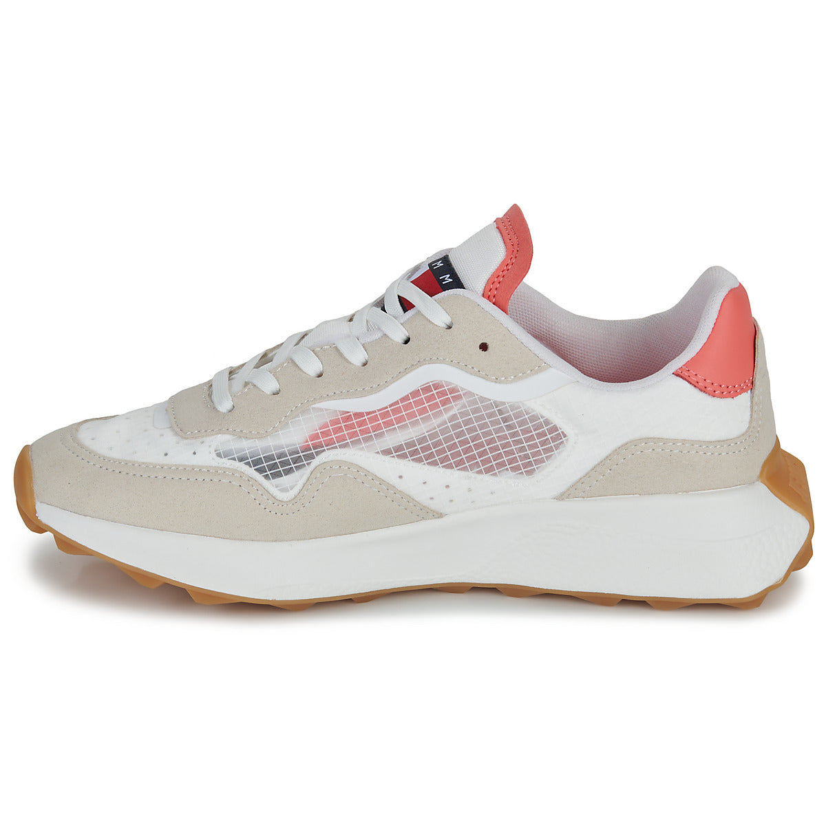 Sneakers basse Donna Tommy Jeans  TJW TRANSLUCENT RUNNER  Beige