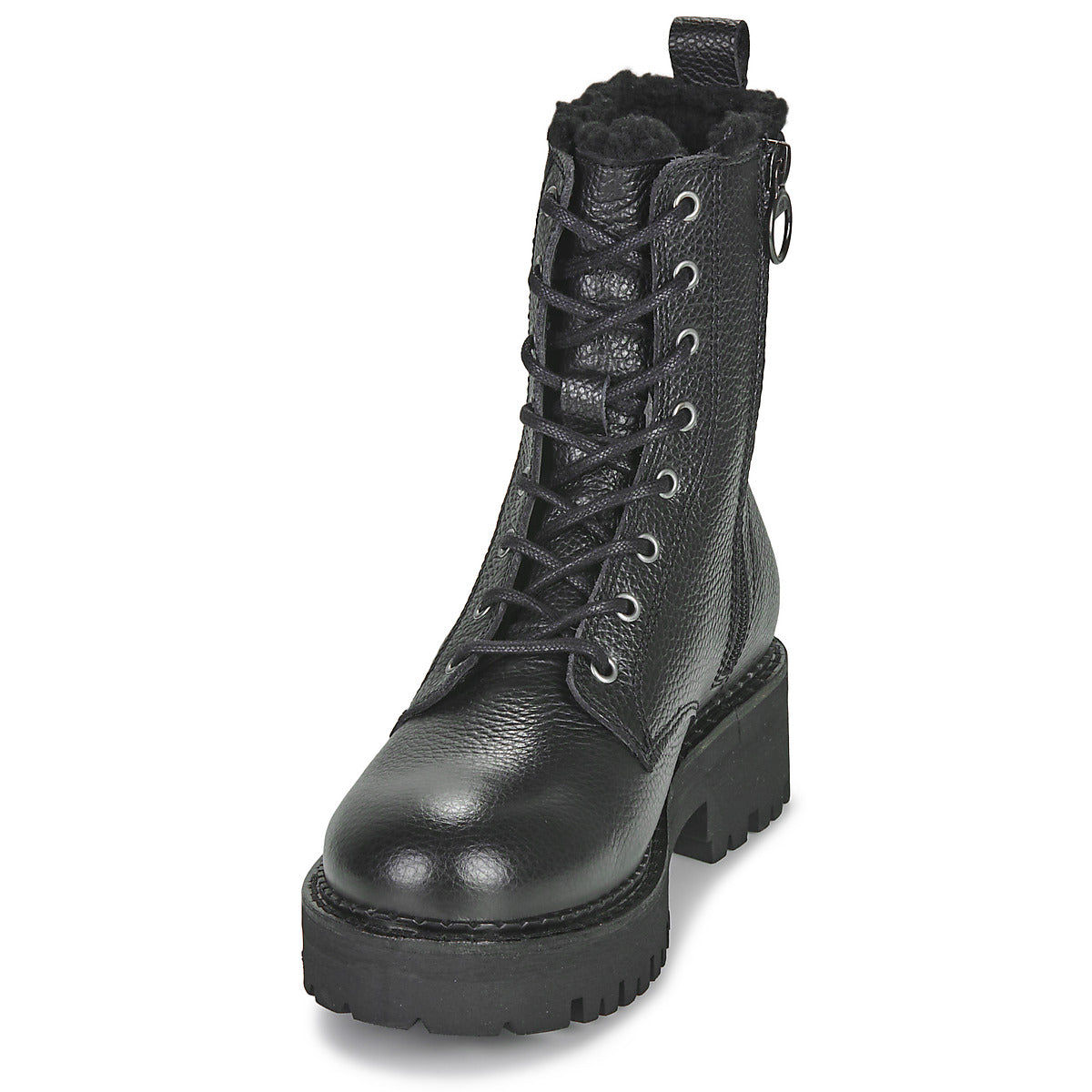 Stivaletti Donna Tommy Jeans  TJW URBAN BOOT TUMBLED LTR WL  Nero