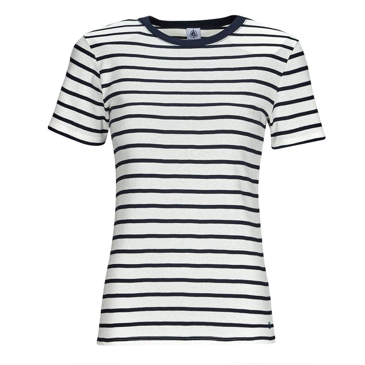 T-shirt Donna Petit Bateau  MC COL ROND  Multicolore