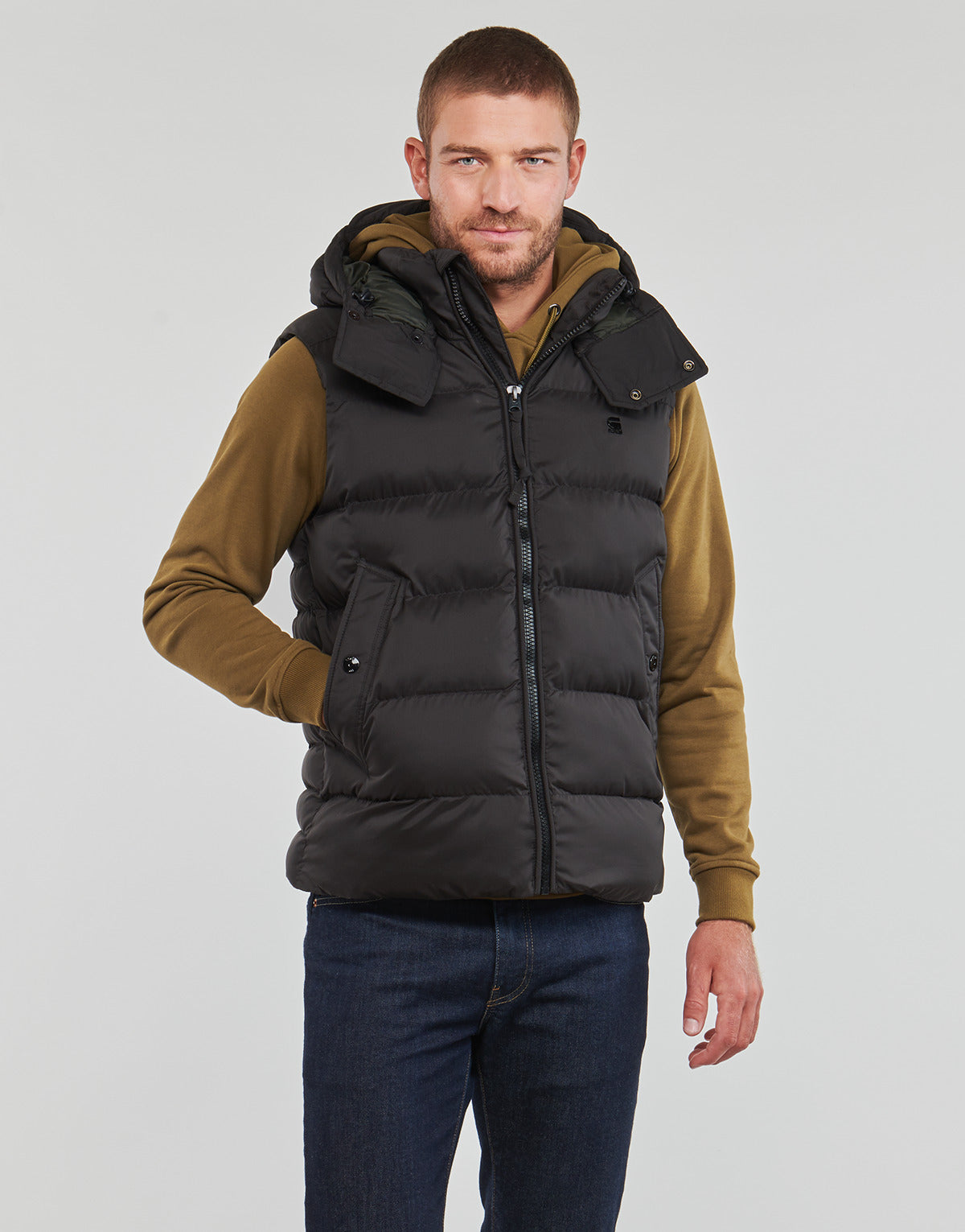 Piumino Uomo G-Star Raw  G- WHISTLER PDD HDD VEST  Nero