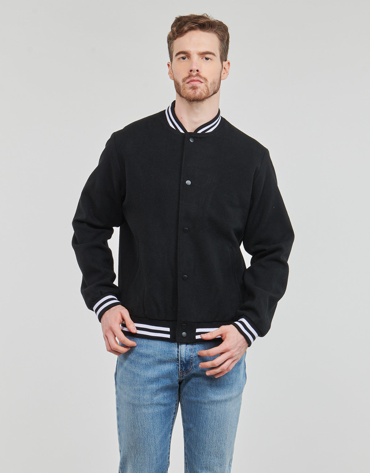 Giubbotto Uomo Jack & Jones  JJZAC WOOL BOMBER  Nero