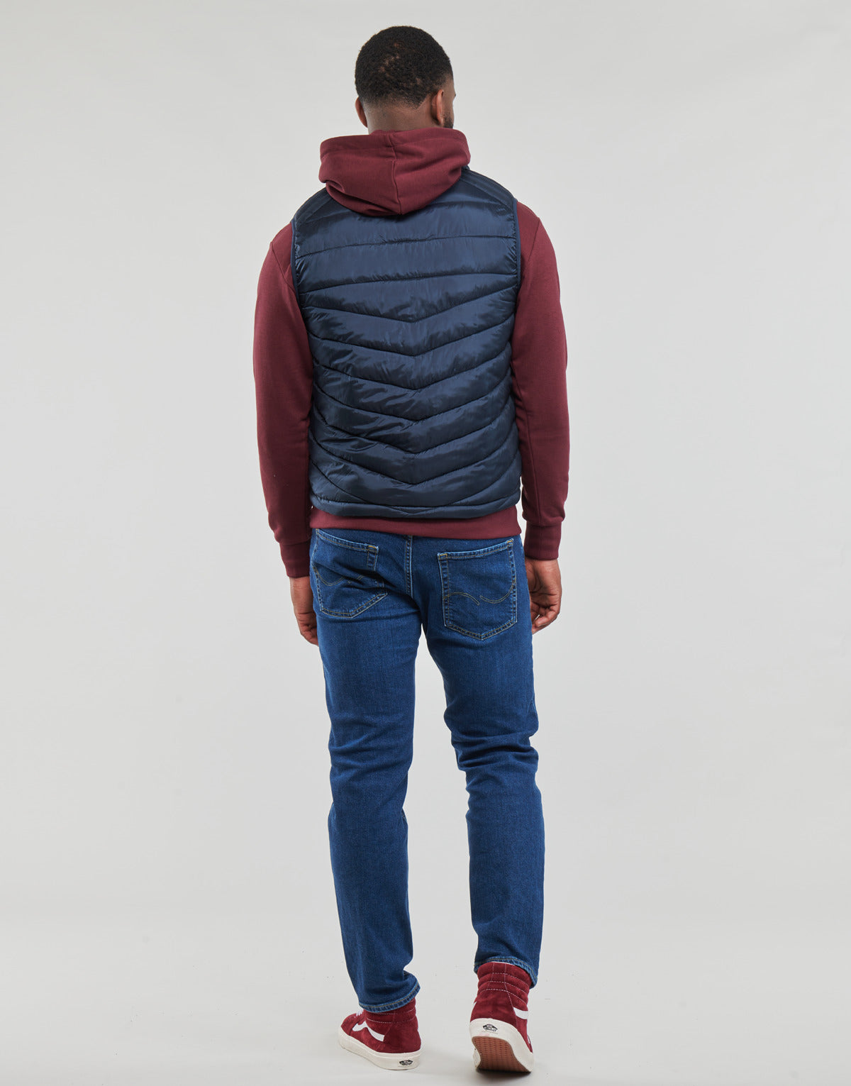 Piumino Uomo Jack & Jones  JJEFLY BODYWARMER COLLAR  Marine