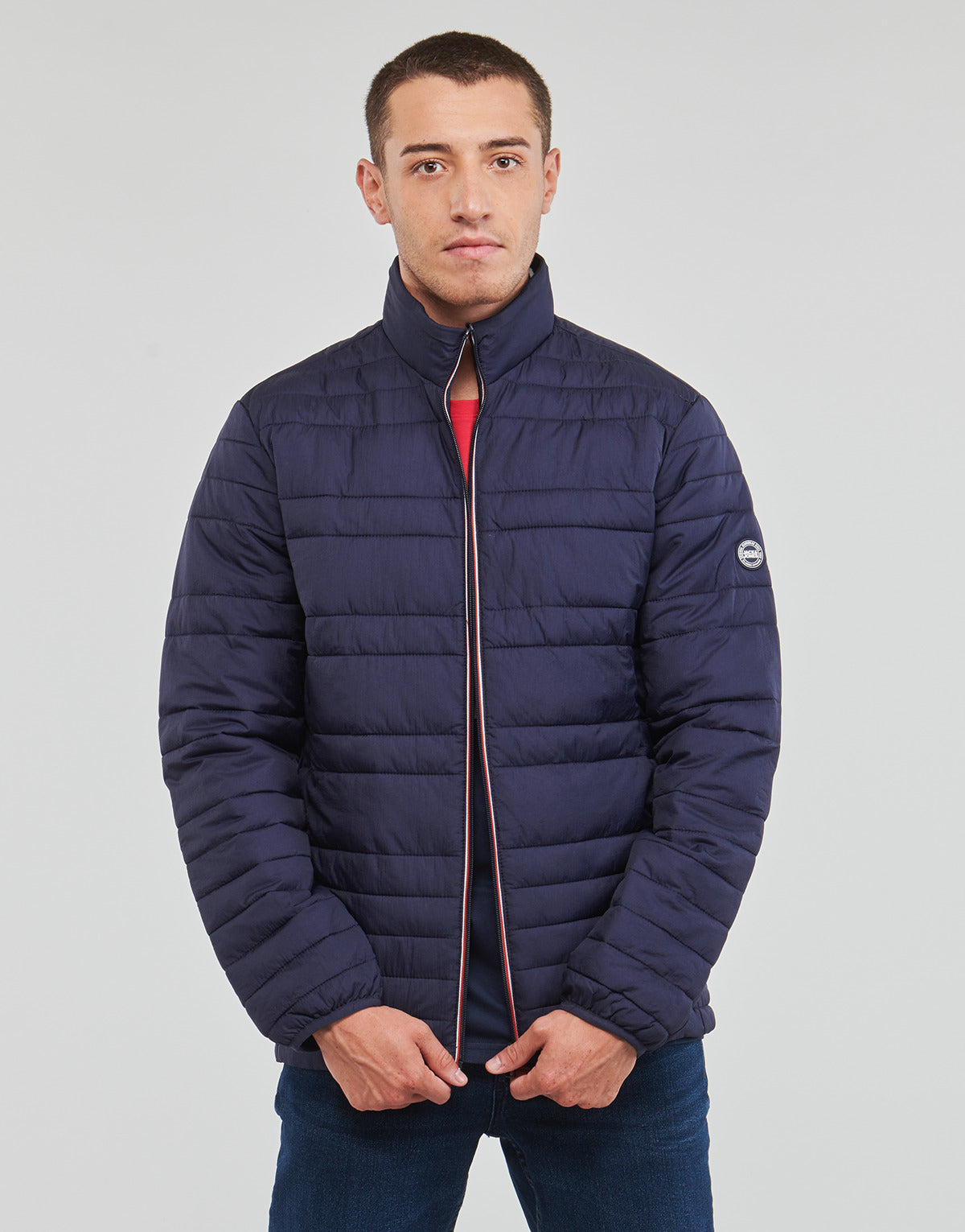 Piumino Uomo Jack & Jones  JJSANTO PUFFER JACKET  Marine