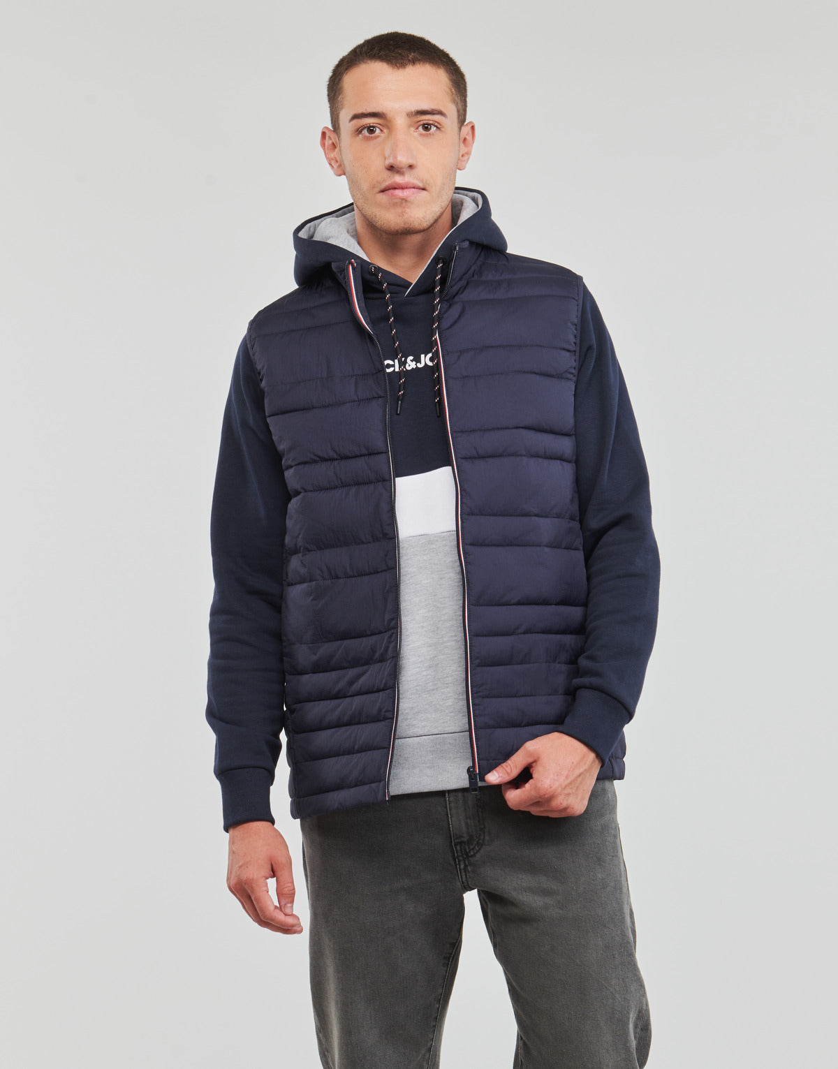 Piumino Uomo Jack & Jones  JJSANTO BODYWARMER  Marine