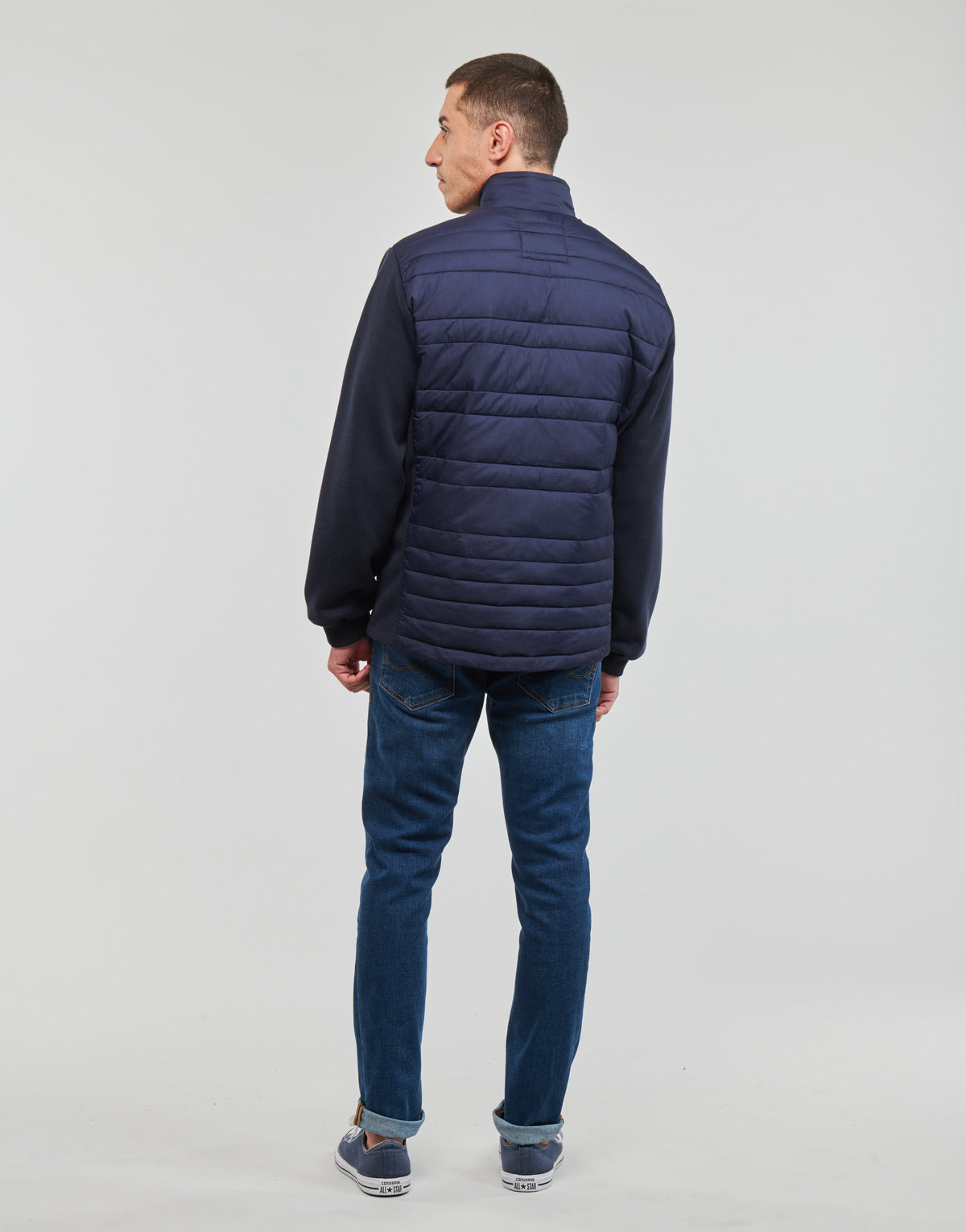 Piumino Uomo Jack & Jones  JJSANTO HYBRID JACKET  Marine