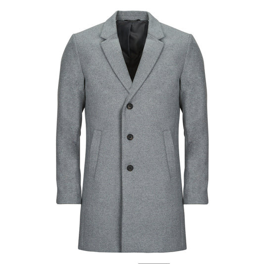 Mantella Uomo Jack & Jones  JJEMORRISON WOOL COAT SN  Grigio