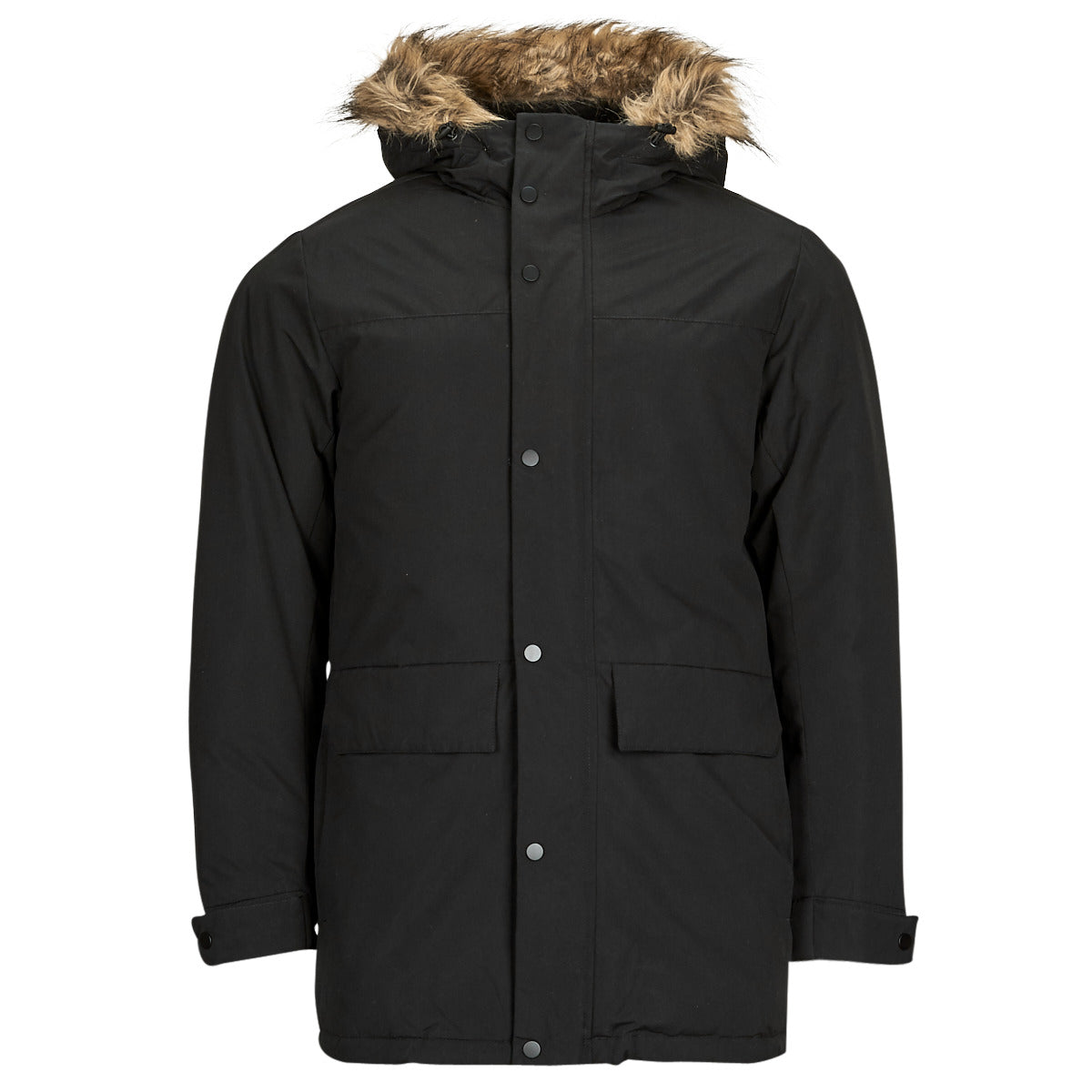 Parka Uomo Jack & Jones  JJCHAMP PARKA JACKET FUR  Nero