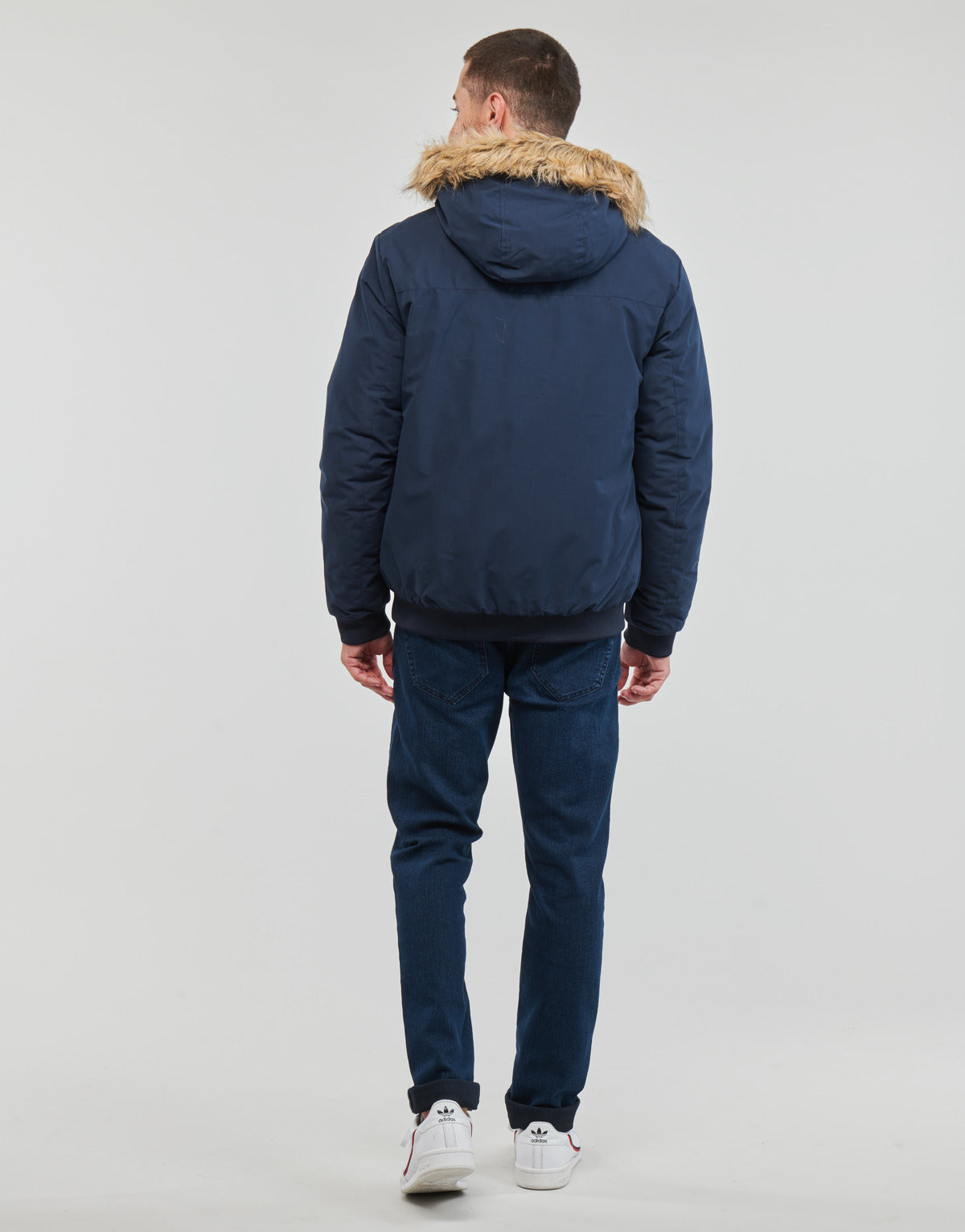 Parka Uomo Jack & Jones  JJCHAMP BOMBER JACKET FUR  Marine