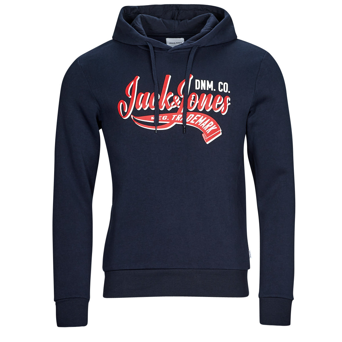 Felpa Uomo Jack & Jones  JJELOGO SWEAT HOOD 2 COL 23/24  Marine