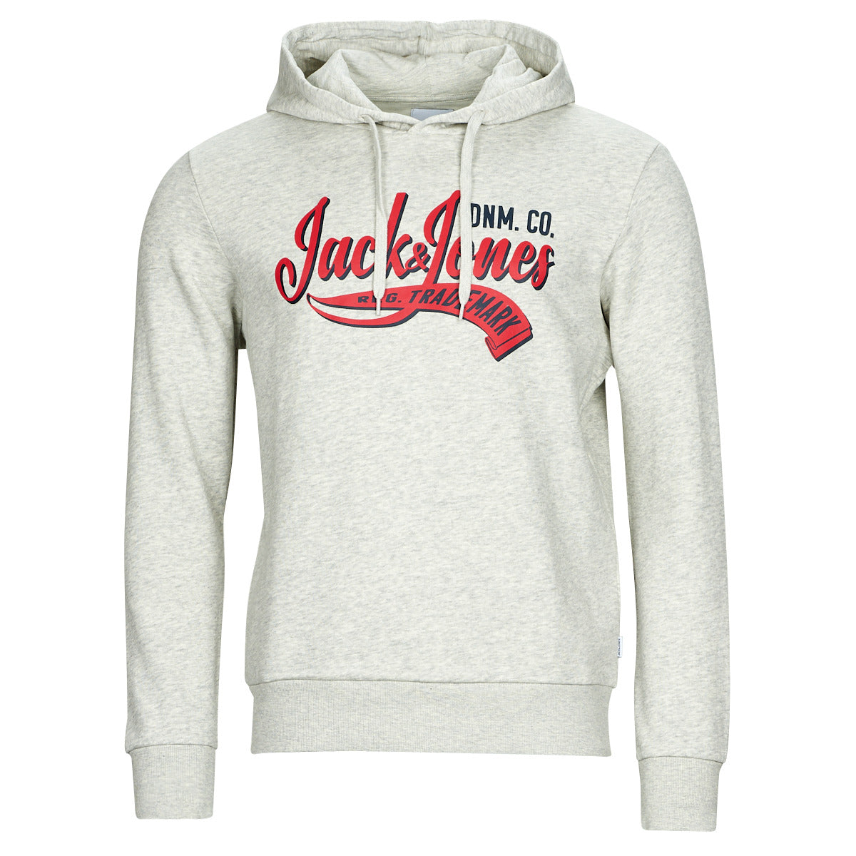 Felpa Uomo Jack & Jones  JJELOGO SWEAT HOOD 2 COL 23/24  Grigio