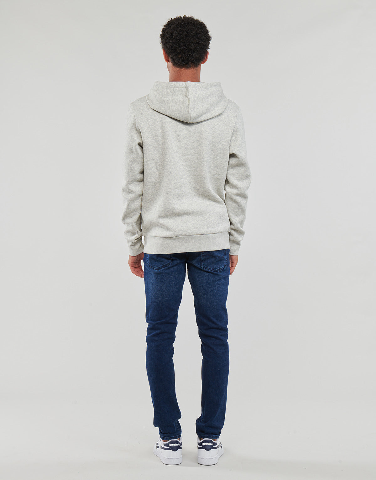 Felpa Uomo Jack & Jones  JJELOGO SWEAT HOOD 2 COL 23/24  Grigio