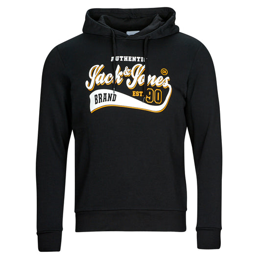 Felpa Uomo Jack & Jones  JJELOGO SWEAT HOOD 2 COL 23/24  Nero