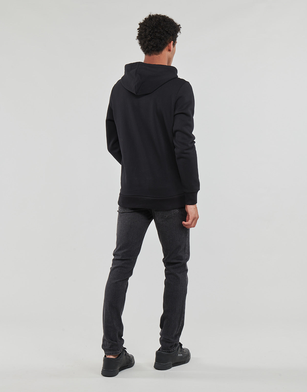 Felpa Uomo Jack & Jones  JJELOGO SWEAT HOOD 2 COL 23/24  Nero