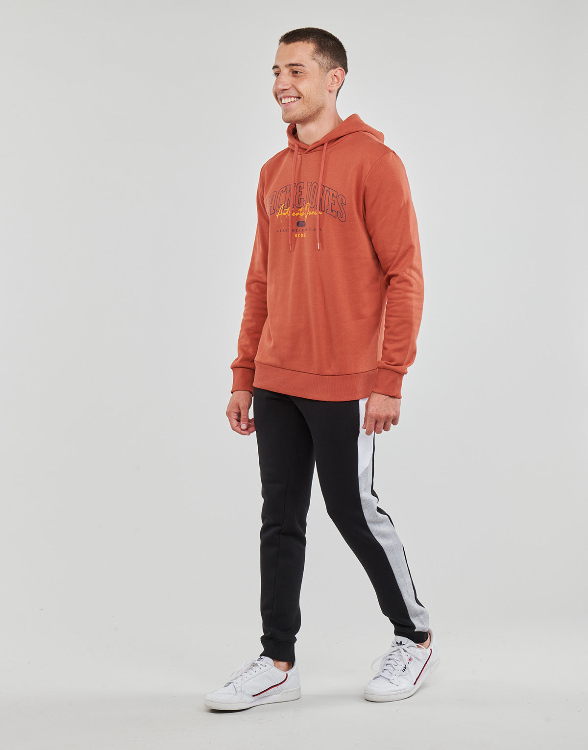 Felpa Uomo Jack & Jones  JJLARRY SWEAT HOOD  Bordeaux