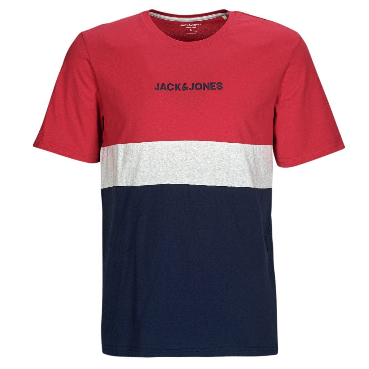 T-shirt Uomo Jack & Jones  JJEREID BLOCKING TEE SS  Multicolore