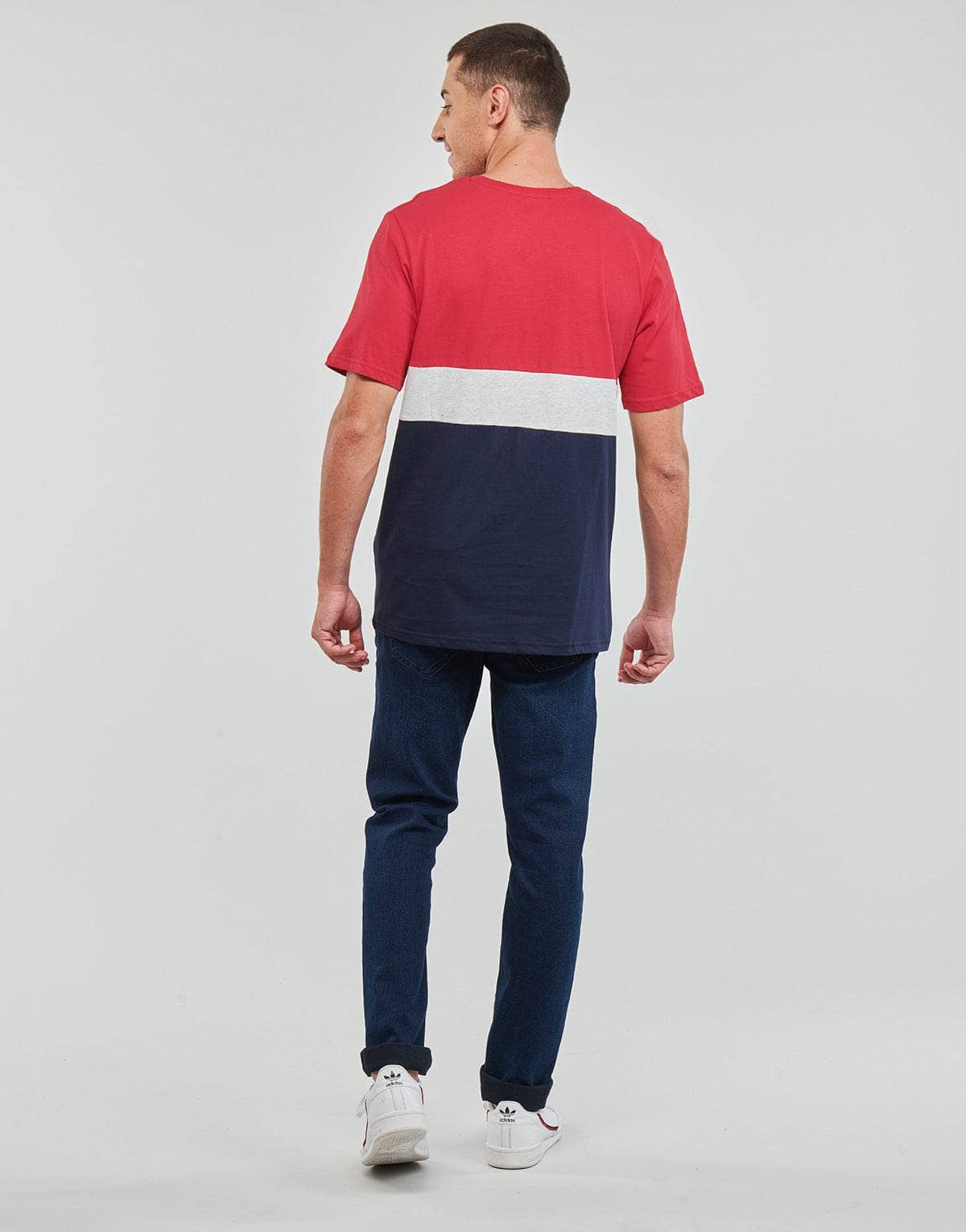 T-shirt Uomo Jack & Jones  JJEREID BLOCKING TEE SS  Multicolore