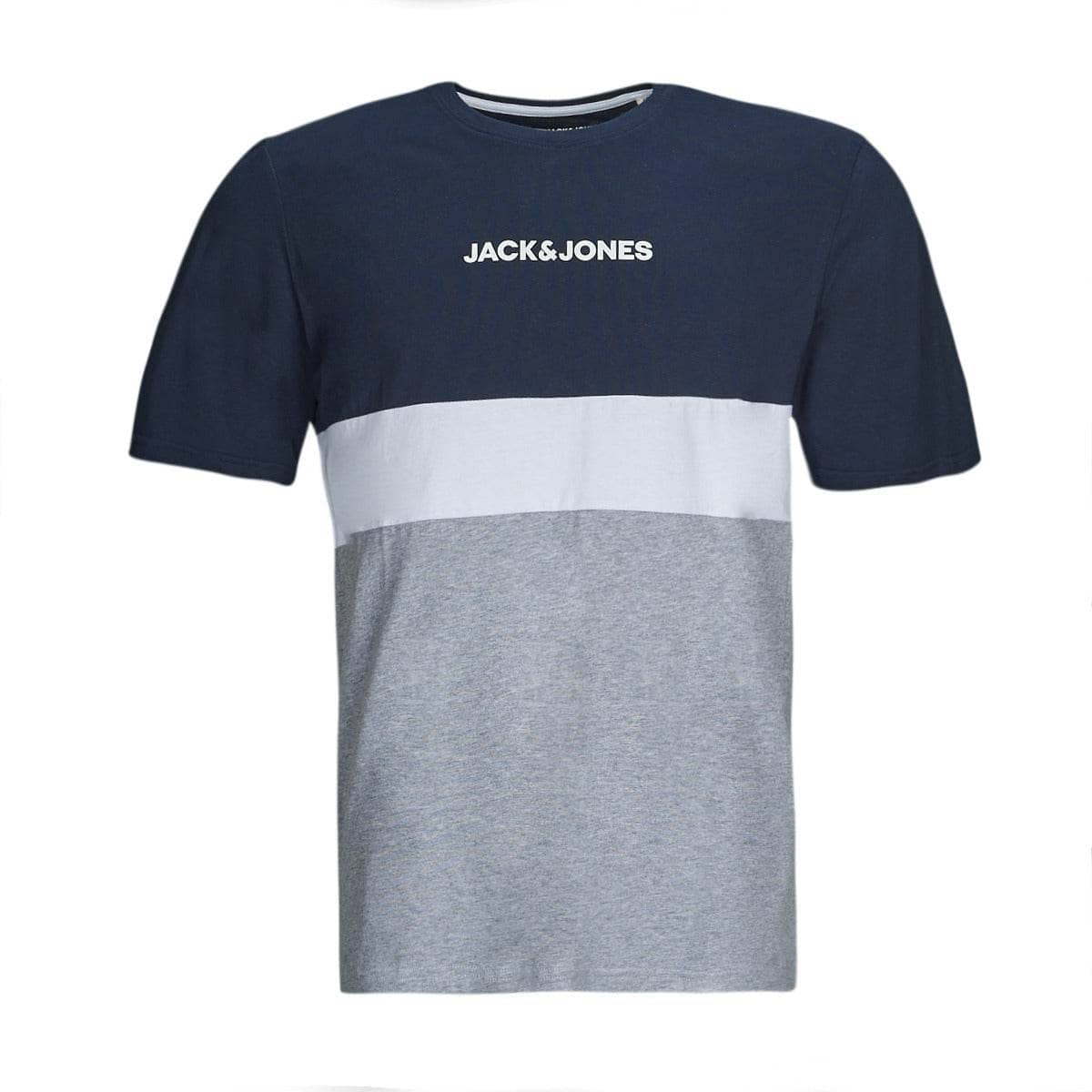 T-shirt Uomo Jack & Jones  JJEREID BLOCKING TEE SS  Multicolore