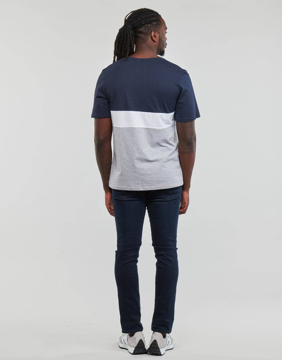 T-shirt Uomo Jack & Jones  JJEREID BLOCKING TEE SS  Multicolore