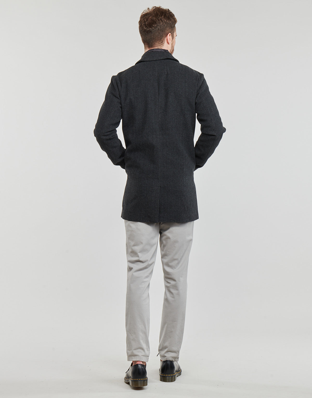 Giacca Uomo Jack & Jones  JJZAC INSERT WOOL COAT  Grigio