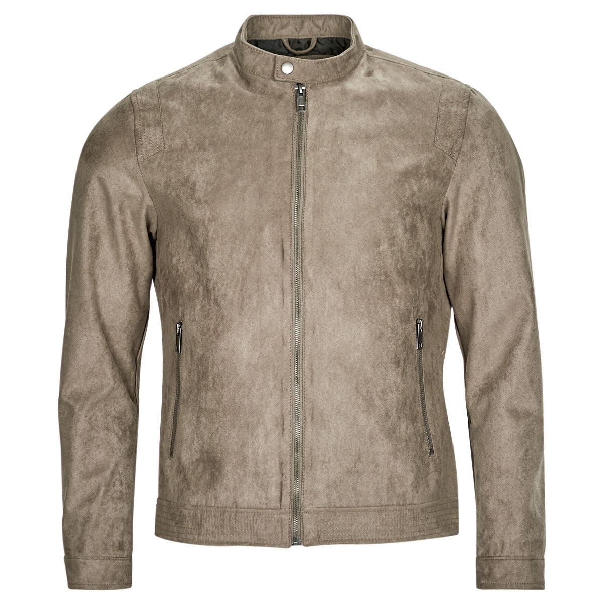 Giacca in pelle Uomo Jack & Jones  JJEROCKY CLEAN JACKET  Beige