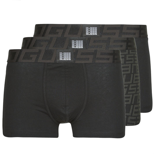 Boxer Uomo Guess  IDOL BOXER TRUNK PACK X3  Nero