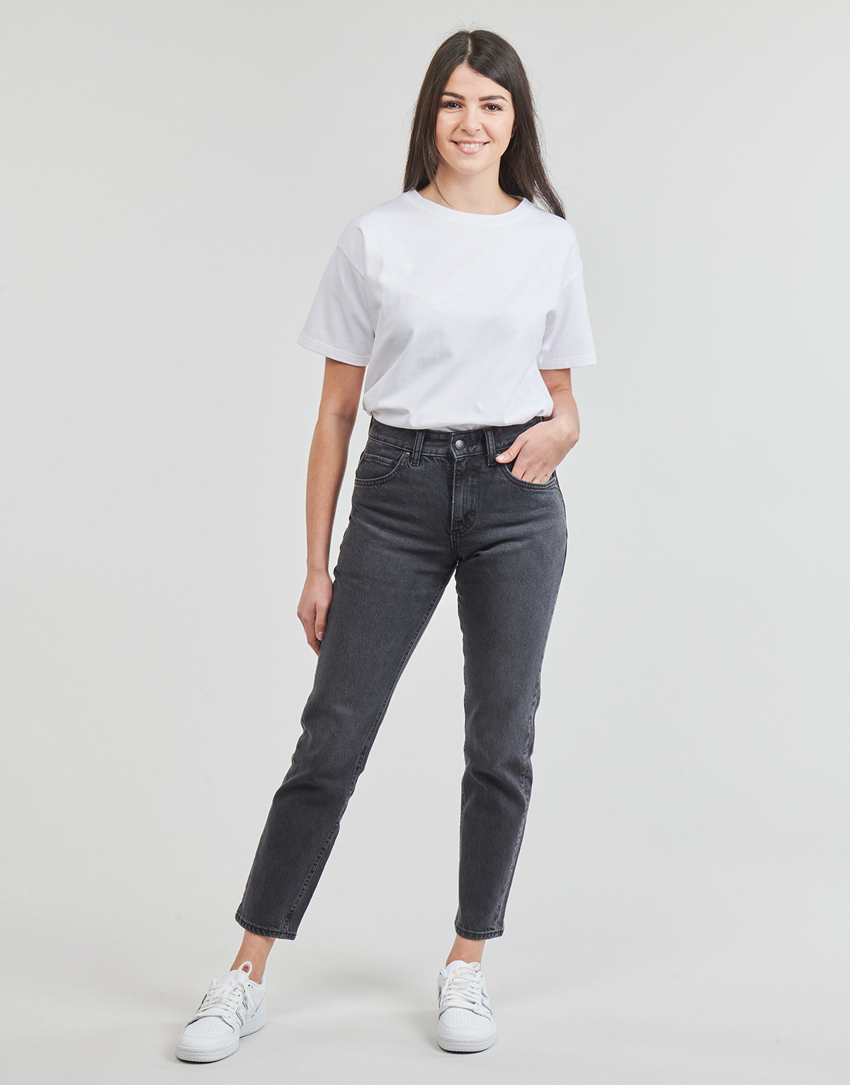 Jeans Mom Donna Lee  RIDER  Grigio