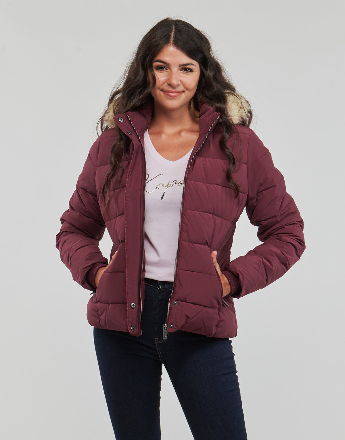 Piumino Donna Kaporal  DIBBY  Bordeaux