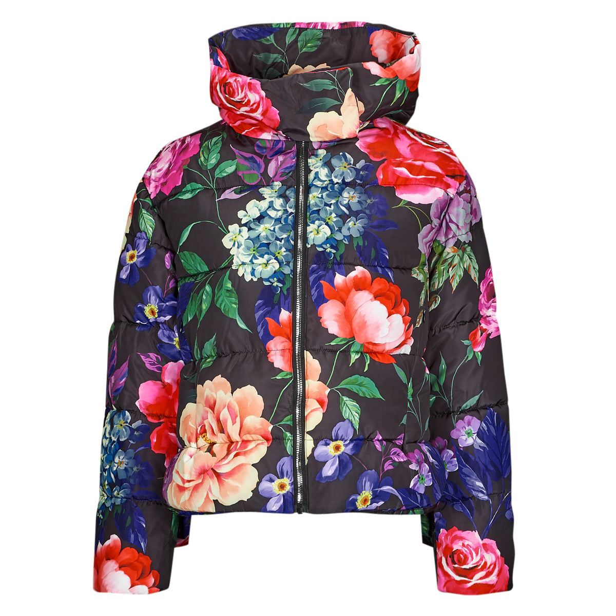 Piumino Donna Derhy  FALBALA PARKA  Multicolore