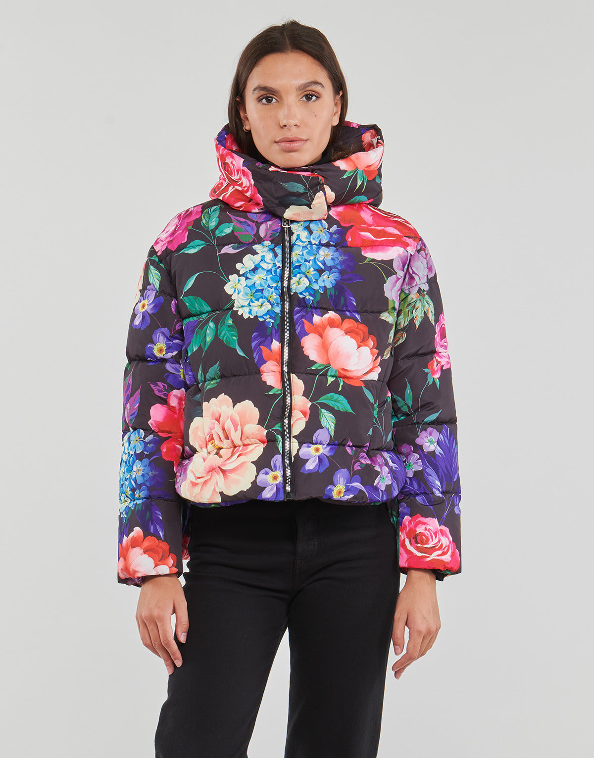 Piumino Donna Derhy  FALBALA PARKA  Multicolore