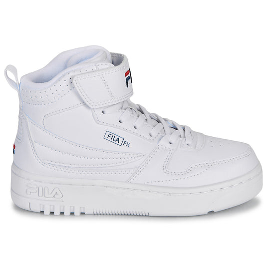 Scarpe bambini ragazzo Fila  FXVENTUNO VELCRO MID KIDS  Bianco