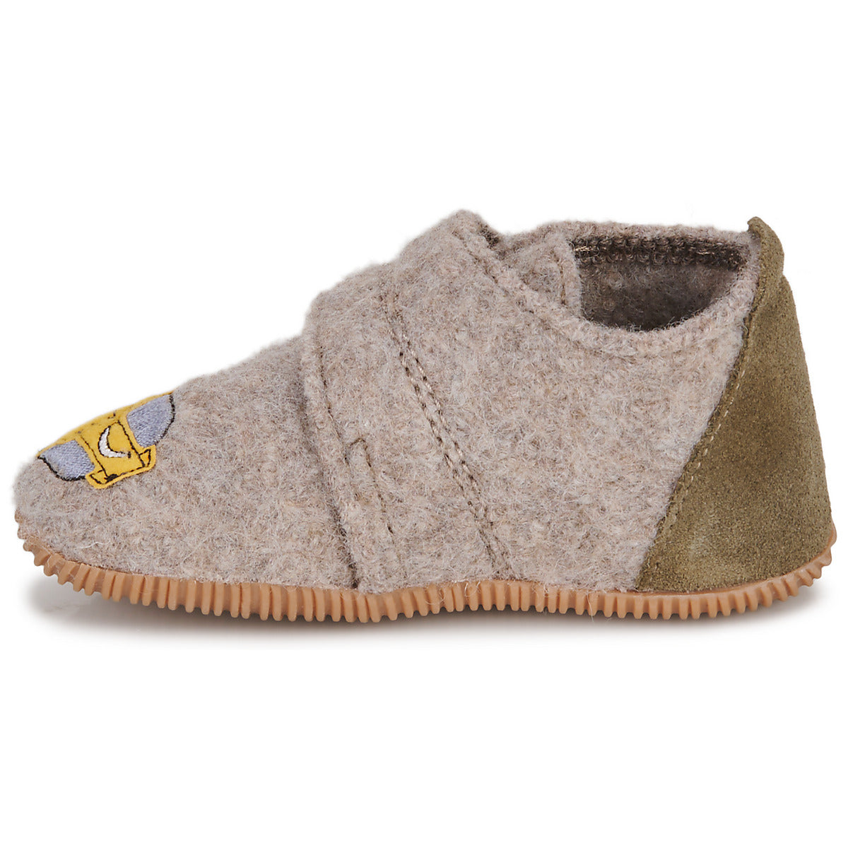 Pantofole bambini ragazzo Giesswein  OFFENBURG  Beige