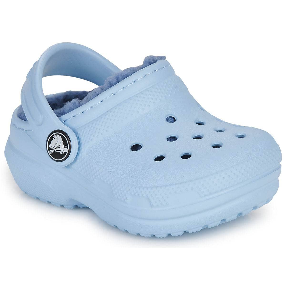 Scarpe bambini ragazza Crocs  Classic Lined Clog T  Blu