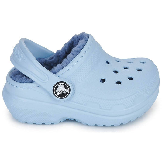 Scarpe bambini ragazza Crocs  Classic Lined Clog T  Blu