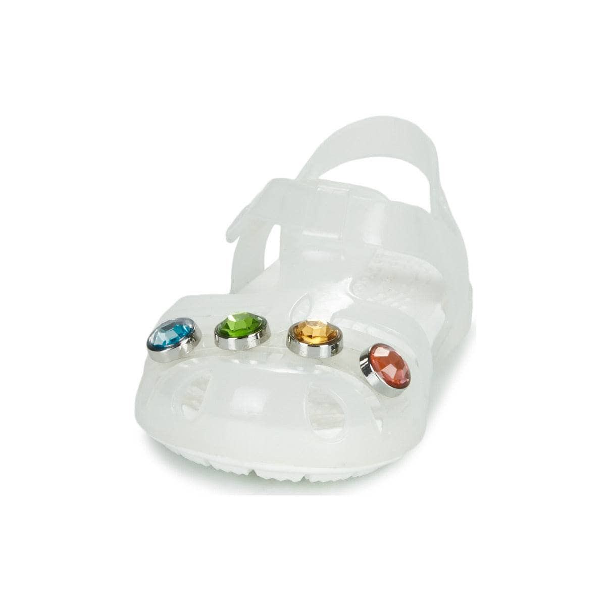 Sandali bambini ragazza Crocs  Isabella Charm Sandal T  Bianco