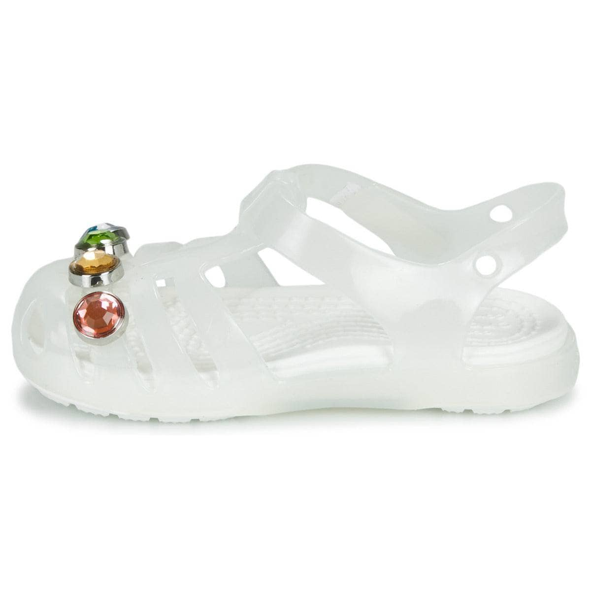 Sandali bambini ragazza Crocs  Isabella Charm Sandal T  Bianco