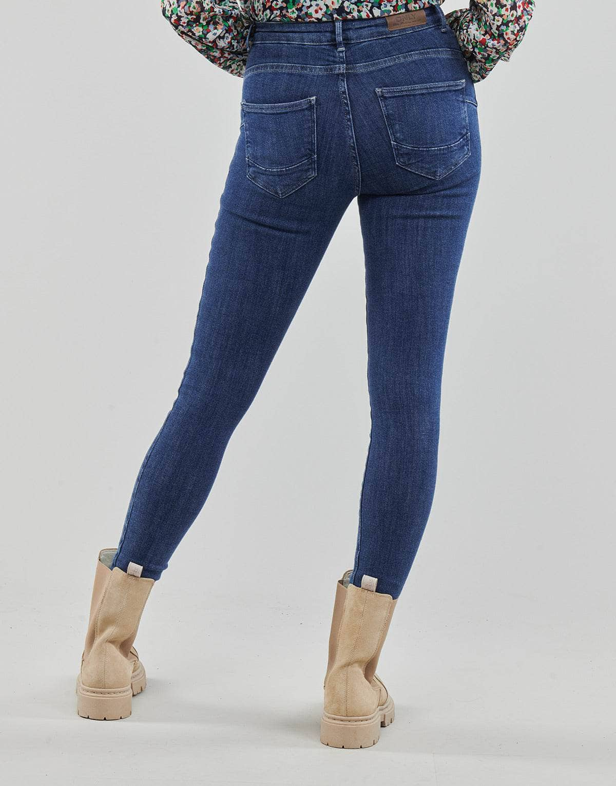 Jeans skynny Donna Only  ONLPOWER MID PUSHUP SK REA3223  Blu