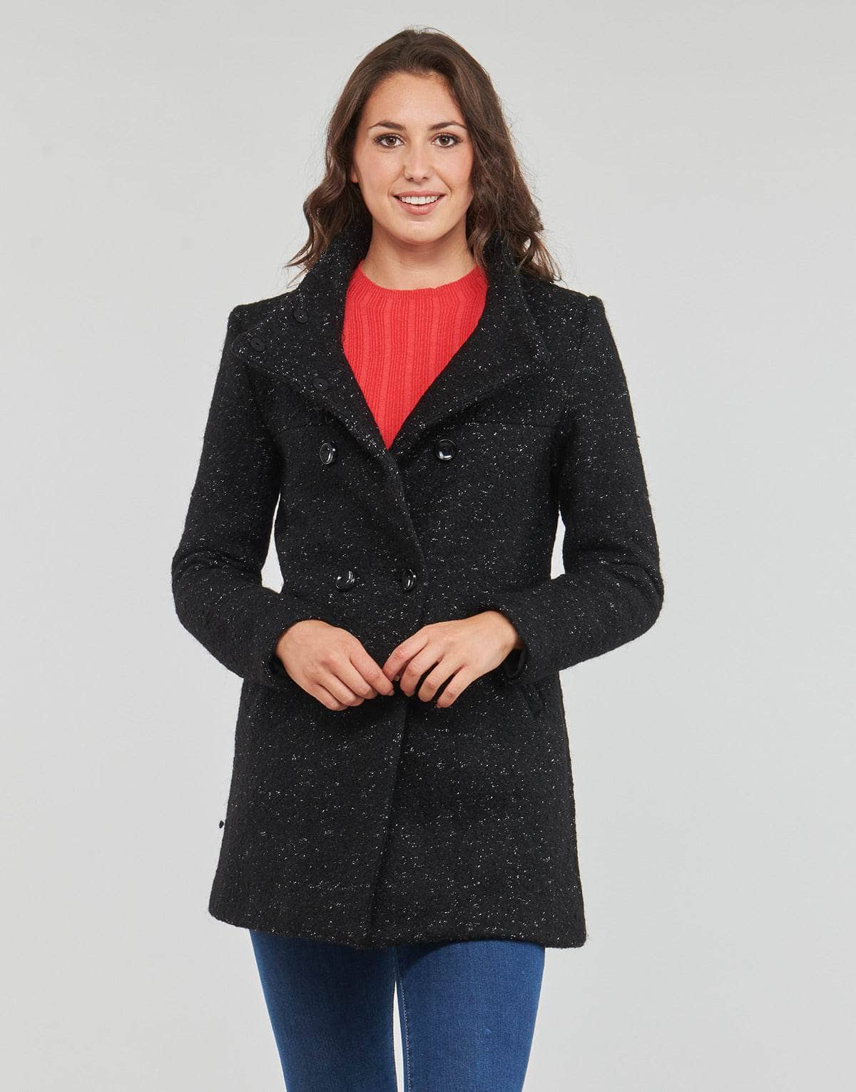 Mantella Donna Only  ONLNEWSOPHIA WOOL COAT CC OTW  Nero