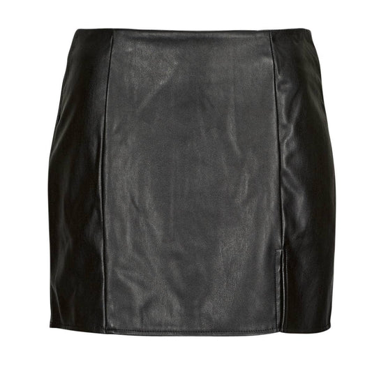 Gonna Donna Only  ONLLENI FAUX LEATHER SLIT SKIRT PNT  Nero