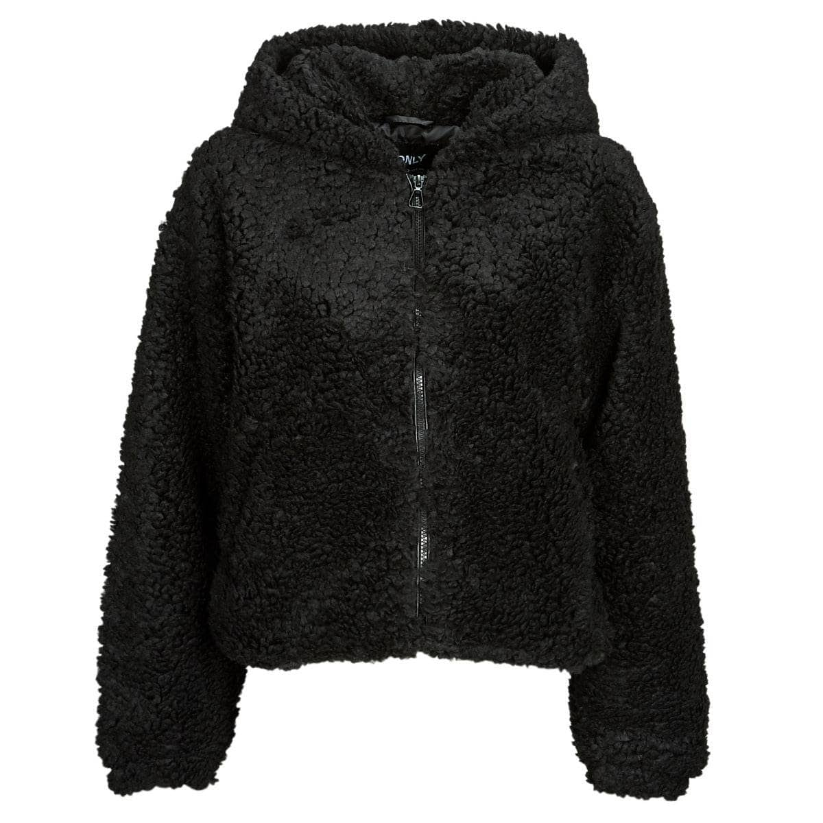 Giubbotto Donna Only  ONLELLIE SHERPA HOODED JACKET CC  OTW  Nero