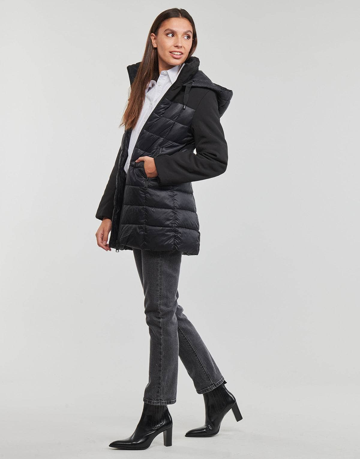 Parka Donna Only  ONLSOPHIE MIX PUFFER CC OTW  Nero