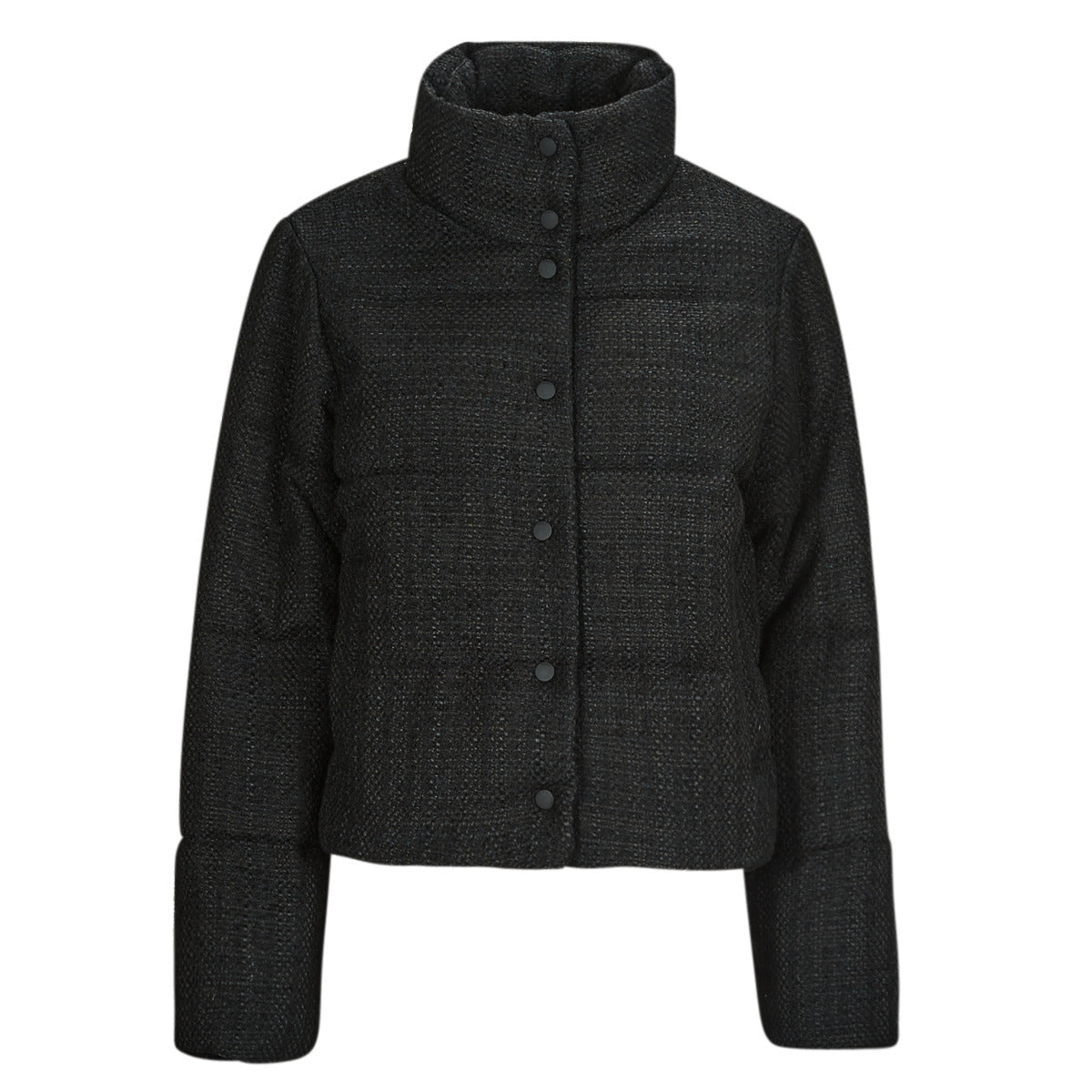 Piumino Donna Only  ONLWIKI BOUCLE MIX PUFFER JACKET OTW  Nero