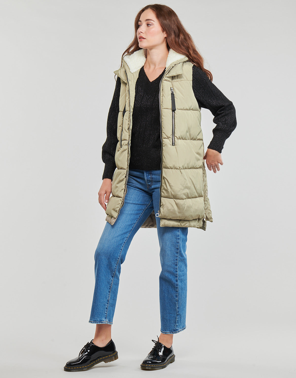 Piumino Donna Only  ONLNEWNORA PUFFER WAISTCOAT CC OTW  Beige