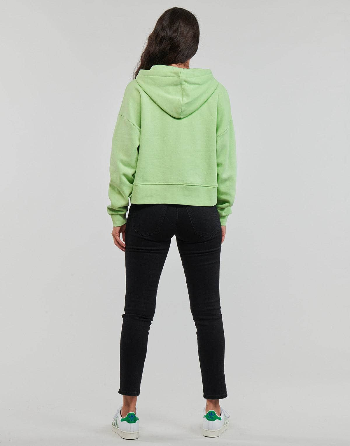 Felpa Donna Only  ONLPIXA L/S HOOD CS SWT  Verde