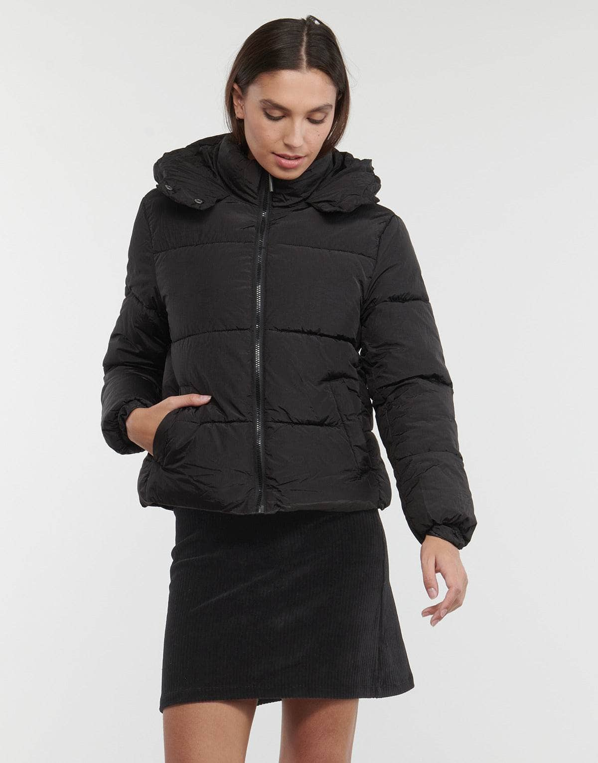 Piumino Donna Only  ONLCALLIE FITTED PUFFER JACKET CC OTW  Nero