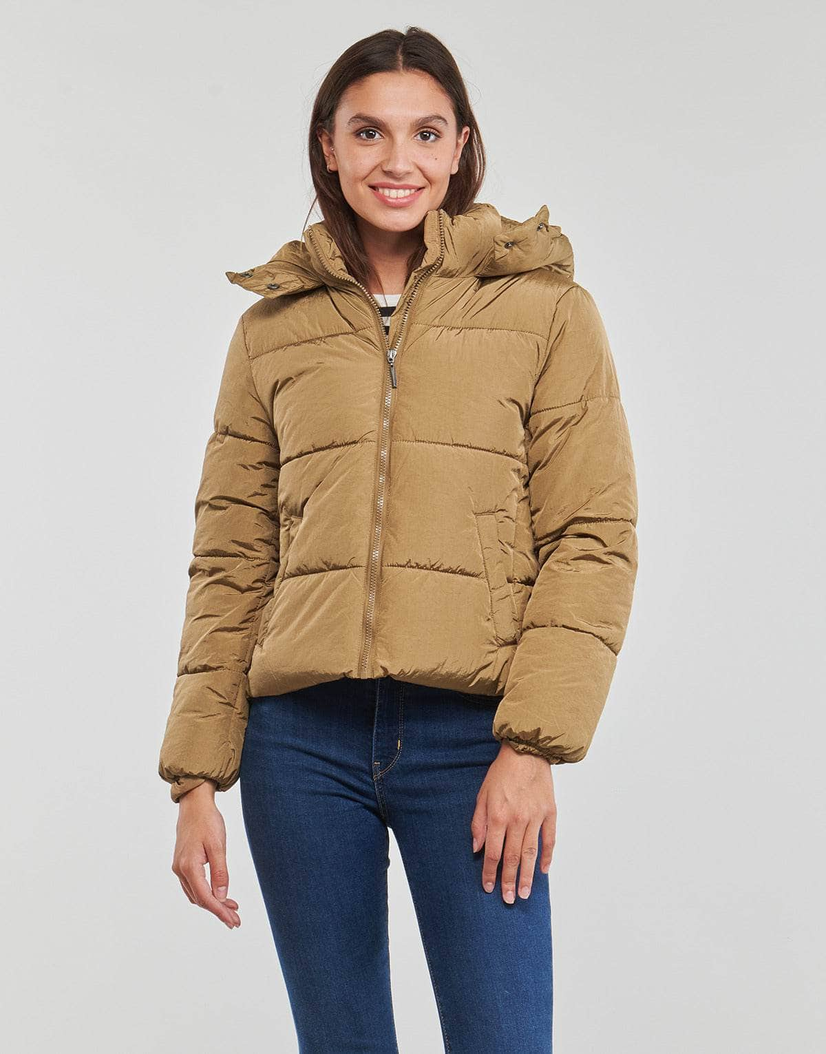 Piumino Donna Only  ONLCALLIE FITTED PUFFER JACKET CC OTW  Beige