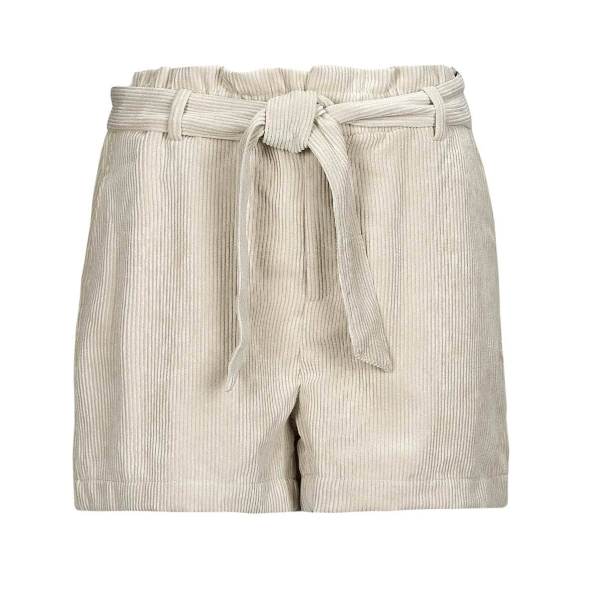 Shorts Donna Only  ONLVIOLA HW PB BELT CORD SHORTS TLR  Beige