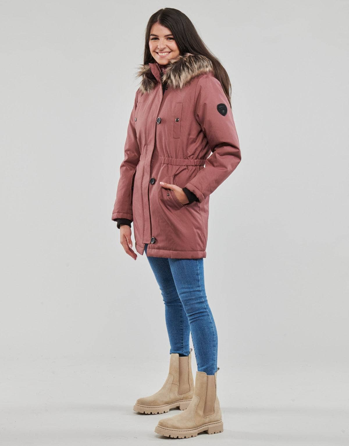 Parka Donna Only  ONLIRIS FUR WINTER PARKA CC 2023 OTW  Rosa