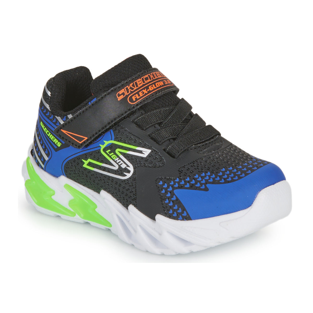 Scarpe bambini ragazzo Skechers  FLEX GLOW BOLT  Nero